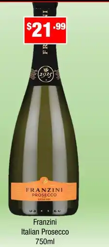 Liquor Stax Franzini Italian Prosecco offer