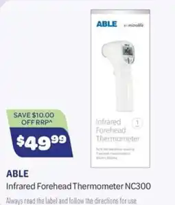 Health Save Able Infrared Forehead Thermometer NC300 offer