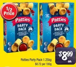Farmer Jack's Patties Party Pack offer