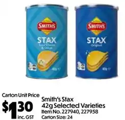 C-Store Distribution Smith's Stax offer