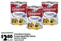 C-Store Distribution Carnation Creamy Evaporated Milk offer