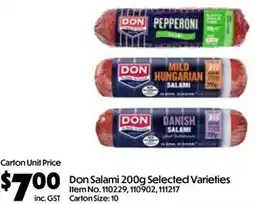 C-Store Distribution Don Salami offer