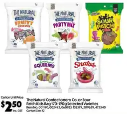 C-Store Distribution The Natural Confectionery Co. or Sour Patch Kids Bag offer