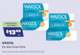 Health Save Waxsol Ear Wax Drops offer