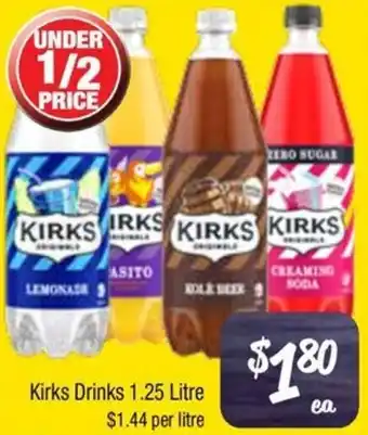 Farmer Jack's Kirks Drinks offer