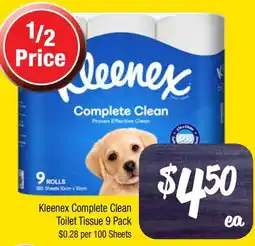 Farmer Jack's Kleenex Complete Clean Toilet Tissue offer