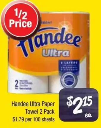 Farmer Jack's Handee Ultra Paper Towel offer