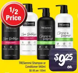 Farmer Jack's TRESemmé Shampoo or Conditioner offer