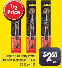 Farmer Jack's Colgate Kids Harry Potter Ultra Soft Toothbrush offer