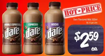 Farmer Jack's Dare Flavoured Milk offer