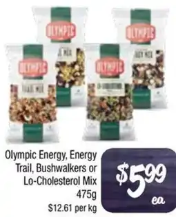 Farmer Jack's Olympic Energy, Energy Trail, Bushwalkers or Lo-Cholesterol Mix offer