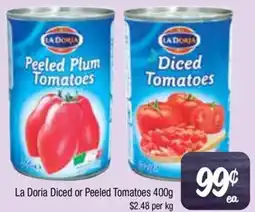 Farmer Jack's La Doria Diced or Peeled Tomatoes offer