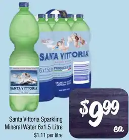 Farmer Jack's Santa Vittoria Sparkling Mineral Water offer
