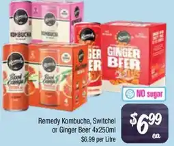 Farmer Jack's Remedy Kombucha, Switchel or Ginger Beer offer