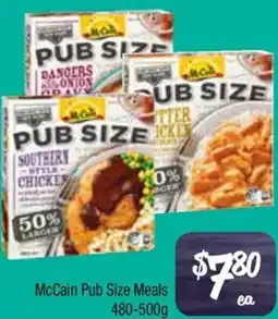 Farmer Jack's McCain Pub Size Meals offer