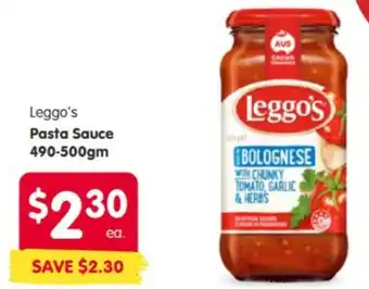 Spar Leggo's Pasta Sauce offer