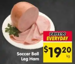 Spar Soccer Ball Leg Ham offer