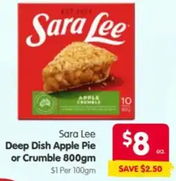 Spar Deep Dish Apple Pie or Crumble offer