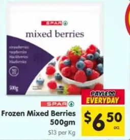 Spar Frozen Mixed Berries offer