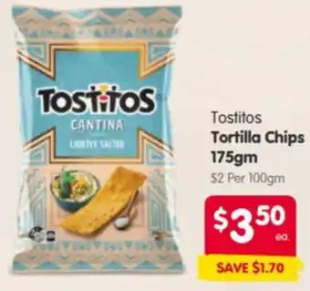 Spar Tostitos Tortilla Chips offer