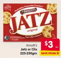 Spar Arnott's Jatz or Clix offer