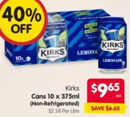 Spar Kirks Cans offer