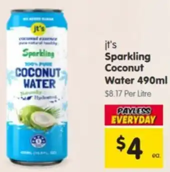 Spar jt's Sparkling Coconut Water offer