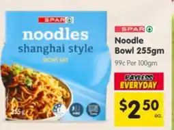 Spar Noodle Bowl offer