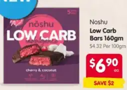 Spar Noshu Low Carb Bars offer