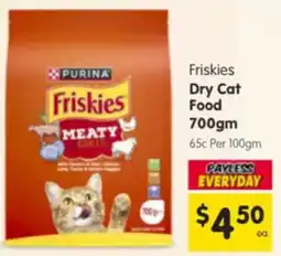 Spar Friskies Dry Cat Food offer