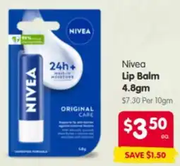Spar Nivea Lip Balm offer