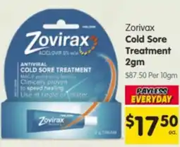 Spar Zorivax Cold Sore Treatment offer