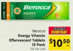 Spar Energy Vitamin Effervescent Tablets offer
