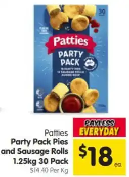 Spar Patties Party Pack Pies and Sausage Rolls offer
