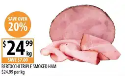 Supabarn Bertocchi triple smoked ham offer