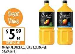 Supabarn Original juice co. juice range offer