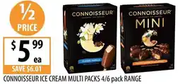 Supabarn Connoisseur ice cream multi packs range offer