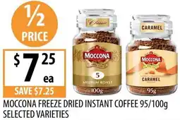 Supabarn Moccona freeze dried instant coffee offer