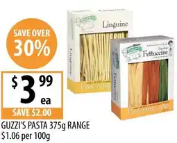 Supabarn Guzzi's pasta range offer