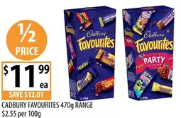 Supabarn Cadbury favourites range offer