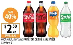 Supabarn Coca-cola, fanta & sprite soft drinks range offer