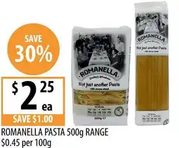 Supabarn Romanella pasta range offer