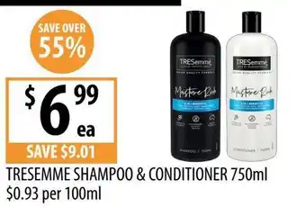 Supabarn Tresemme shampoo & conditioner offer
