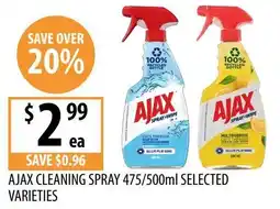 Supabarn Ajax cleaning spray offer
