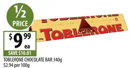 Supabarn Toblerone chocolate bar offer