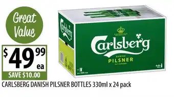 Supabarn Carlsberg danish pilsner bottles offer