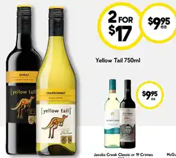 Drakes Yellow Tail offer