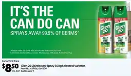C-Store Distribution Glen 20 Disinfectant Spray Selected Varieties offer