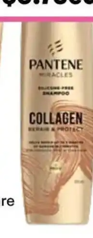 Priceline Pantene miracles collagen repair protect silicone free shampoo offer