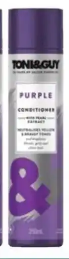 Priceline Toni guy purple conditioner for blonde hair offer